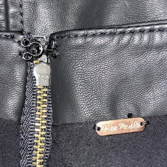 Free People Leather Mini Skirt - Picture 6 of 9